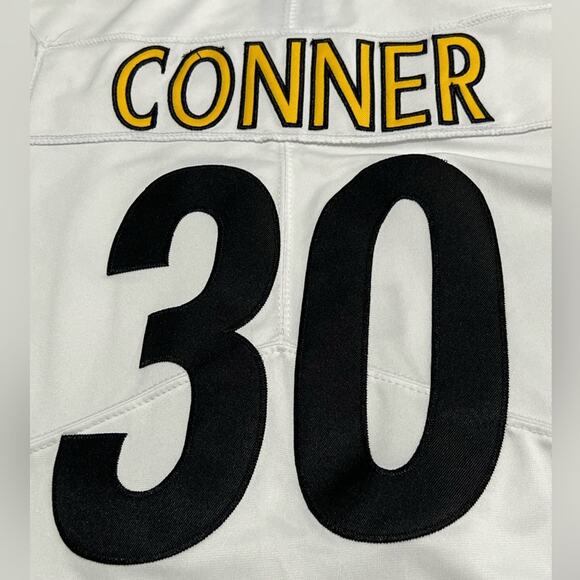 Pittsburgh Steelers James Conner 30 Football Jersey Mens Medium White STITCHED - Picture 4 of 8